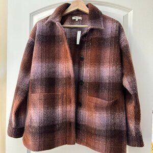 Madewell Brushed Plaid Shirt Jacket